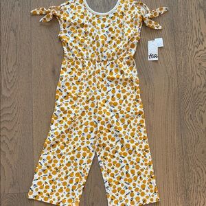 Tea Collection Lemon Print Jumpsuit